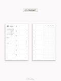 W108_GX_WO2P_2026 | 2026 Weekly Planner, Blank