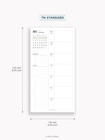 W108_GX_WO2P_2026 | 2026 Weekly Planner, Blank