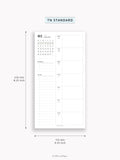 W108_GX_WO2P_2026 | 2026 Weekly Planner, Blank