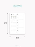 W108_GX_WO2P_2026 | 2026 Weekly Planner, Blank
