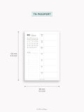 W108_GX_WO2P_2026 | 2026 Weekly Planner, Blank