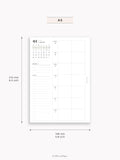 W108_GX_WO2P_2026 | 2026 Weekly Planner, Blank