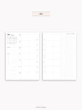 W108_GX_WO2P_2026 | 2026 Weekly Planner, Blank