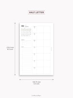 W108_GX_WO2P_2026 | 2026 Weekly Planner, Blank