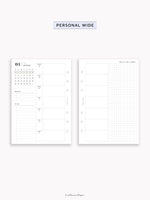 W108_GX_WO2P_2026 | 2026 Weekly Planner, Blank