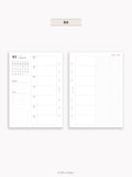 W108_GX_WO2P_2025 | 2025 Weekly Planner, Blank