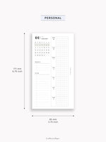 W108_G_WO2P_2025 | 2025 Weekly Planner, Grid