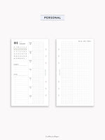 W108_G_WO2P_2026 | 2026 Weekly Planner, Grid