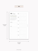 W108_G_WO2P_2026 | 2026 Weekly Planner, Grid