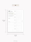 W108_G_WO2P_2026 | 2026 Weekly Planner, Grid