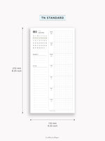 W108_G_WO2P_2026 | 2026 Weekly Planner, Grid