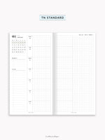 W108_G_WO2P_2026 | 2026 Weekly Planner, Grid
