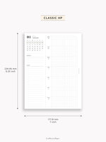 W108_G_WO2P_2026 | 2026 Weekly Planner, Grid