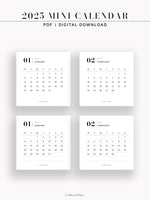 Y103-1_2025 | 2025 Mini Calendar