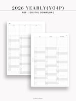 Y110_2026 | 2026 Future Log, Hobo Yearly