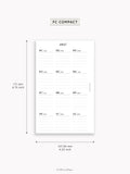 Y115_2027 | 2027 Calendar with Monthly Blank Page