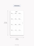 Y115_2027 | 2027 Calendar with Monthly Blank Page