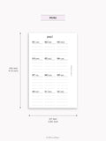 Y115_2027 | 2027 Calendar with Monthly Blank Page