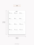 Y115_2027 | 2027 Calendar with Monthly Blank Page
