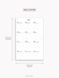 Y115_2027 | 2027 Calendar with Monthly Blank Page