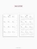 Y115_2027 | 2027 Calendar with Monthly Blank Page