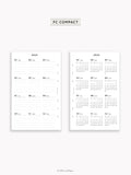 Y115_2026 | 2026 Calendar with Monthly Blank Page