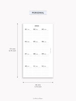 Y115_2026 | 2026 Calendar with Monthly Blank Page