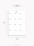 Y115_2026 | 2026 Calendar with Monthly Blank Page