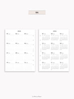 Y115_2026 | 2026 Calendar with Monthly Blank Page