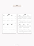 Y115_2026 | 2026 Calendar with Monthly Blank Page