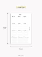 Y115_2026 | 2026 Calendar with Monthly Blank Page