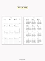 Y115_2026 | 2026 Calendar with Monthly Blank Page
