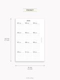 Y115_2026 | 2026 Calendar with Monthly Blank Page
