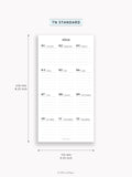 Y115_2026 | 2026 Calendar with Monthly Blank Page