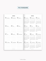 Y115_2026 | 2026 Calendar with Monthly Blank Page