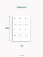 Y115_2026 | 2026 Calendar with Monthly Blank Page