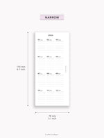 Y115_2026 | 2026 Calendar with Monthly Blank Page