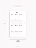 Y115_2026 | 2026 Calendar with Monthly Blank Page