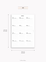Y115_2026 | 2026 Calendar with Monthly Blank Page