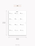 Y115_2026 | 2026 Calendar with Monthly Blank Page