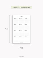 Y115_2026 | 2026 Calendar with Monthly Blank Page