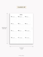 Y115_2026 | 2026 Calendar with Monthly Blank Page