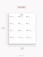 Y115_2026 | 2026 Calendar with Monthly Blank Page