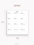 Y115_2026 | 2026 Calendar with Monthly Blank Page