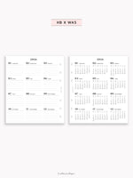 Y115_2026 | 2026 Calendar with Monthly Blank Page