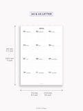 Y115_2026 | 2026 Calendar with Monthly Blank Page