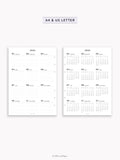 Y115_2026 | 2026 Calendar with Monthly Blank Page