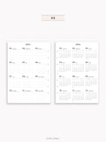 Y115_2026 | 2026 Calendar with Monthly Blank Page