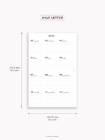 Y115_2026 | 2026 Calendar with Monthly Blank Page
