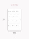 Y115_2026 | 2026 Calendar with Monthly Blank Page